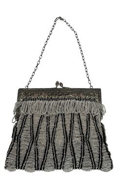 Art Deco beaded evening purse 1920s–1930s Gatsby dapper formal weddings vintage